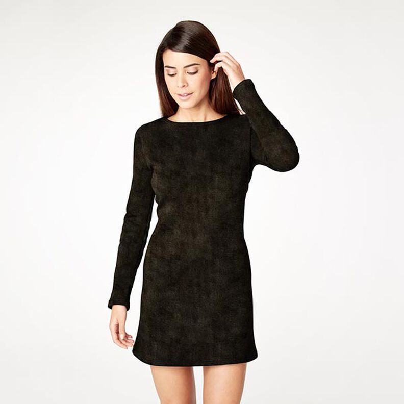 Strækfløjl Nicki – mørkebrun,  image number 4