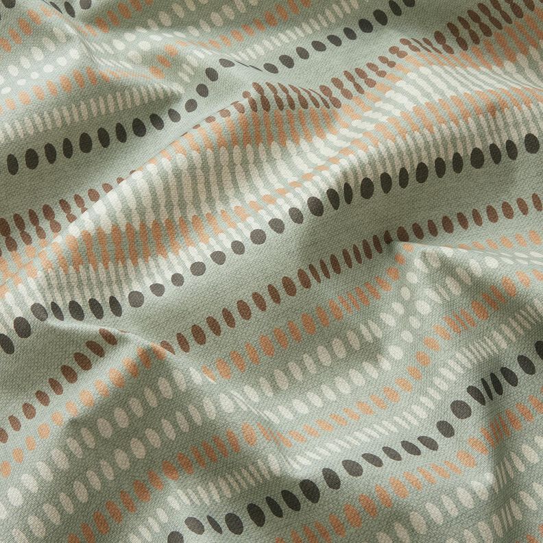 Outdoor stof Canvas prikker – eukalyptus/lysebrun,  image number 2
