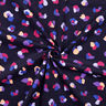 Babyfløjl farverige leopardpletter | Poppy Fabrics – marineblå,  thumbnail number 3