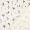 Bomuldsjersey dyr i skoven Digitaltryk | Poppy Fabrics – elfenben/anemone,  thumbnail number 4