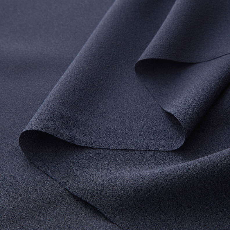 Crêpe Georgette – sort-blå,  image number 4