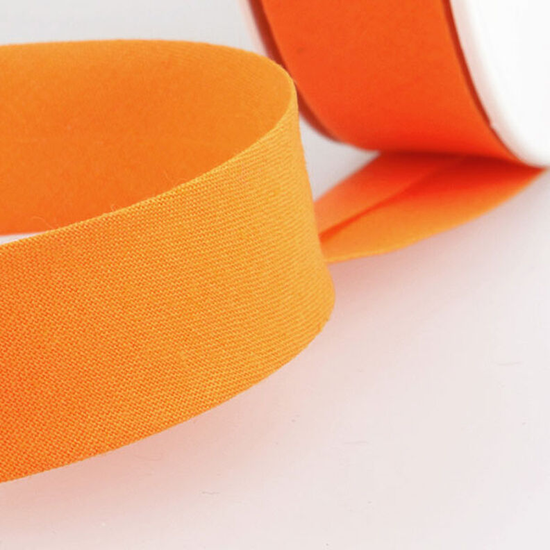 Skråbånd Polycotton [20 mm] – orange,  image number 2