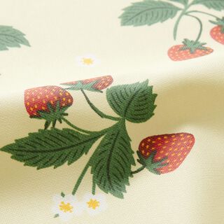 Imprægneret voksdug jordbær – vaniljegul, 