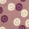 Teddyplys smileys | Poppy Fabrics – mørk gammelrosa/uldhvid,  thumbnail number 1