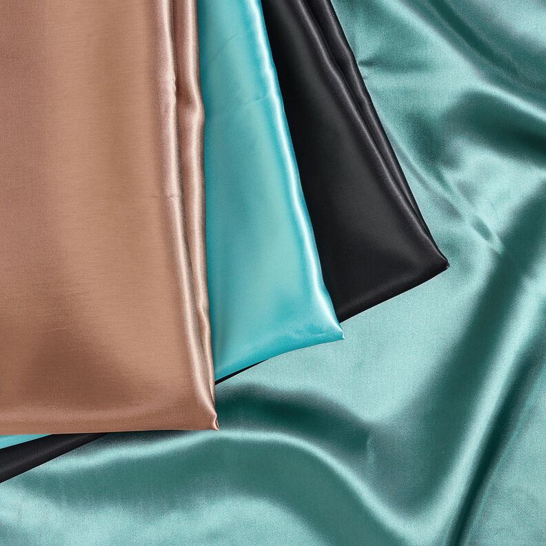 Satinfor ensfarvet – aquablå,  image number 4