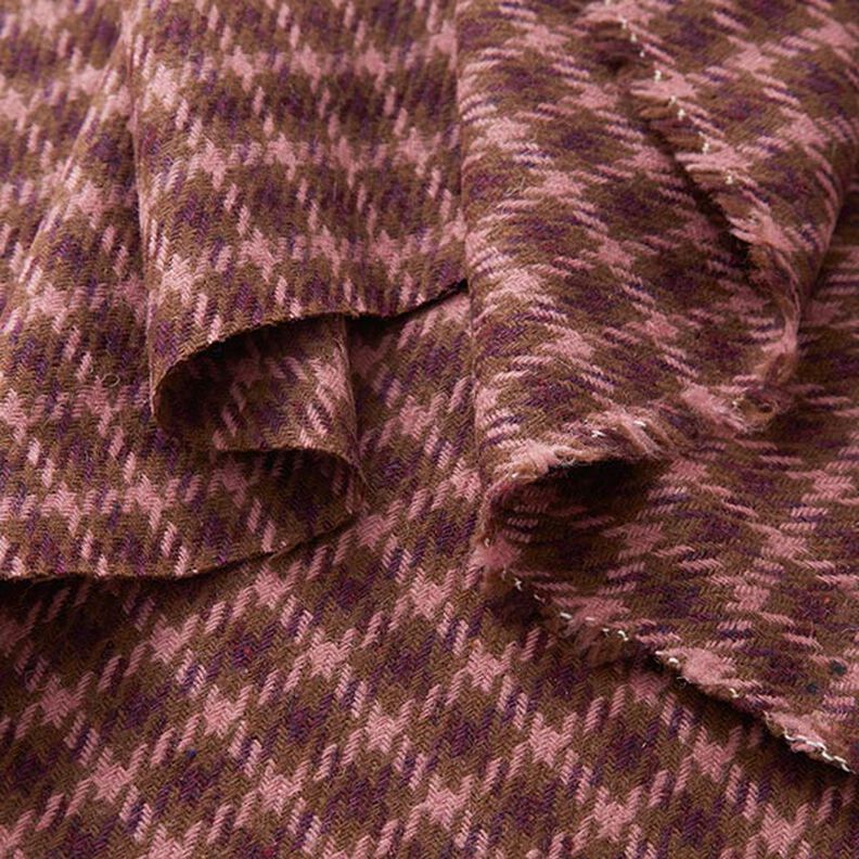 Uldblanding tern – brun/mørk gammelrosa,  image number 3