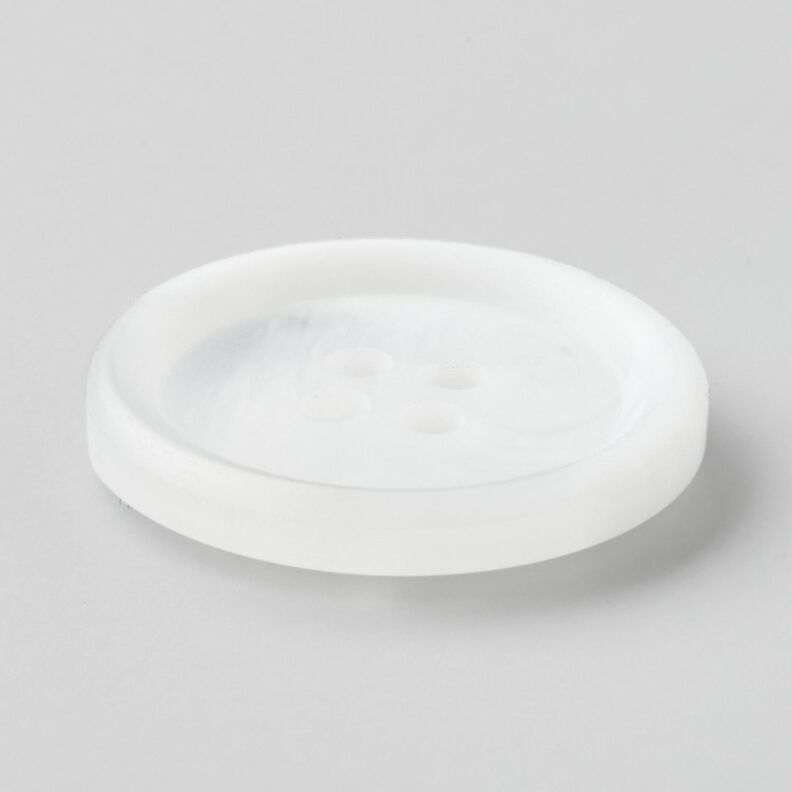 4-hulsknap rund [Ø 25 mm] – hvid,  image number 2