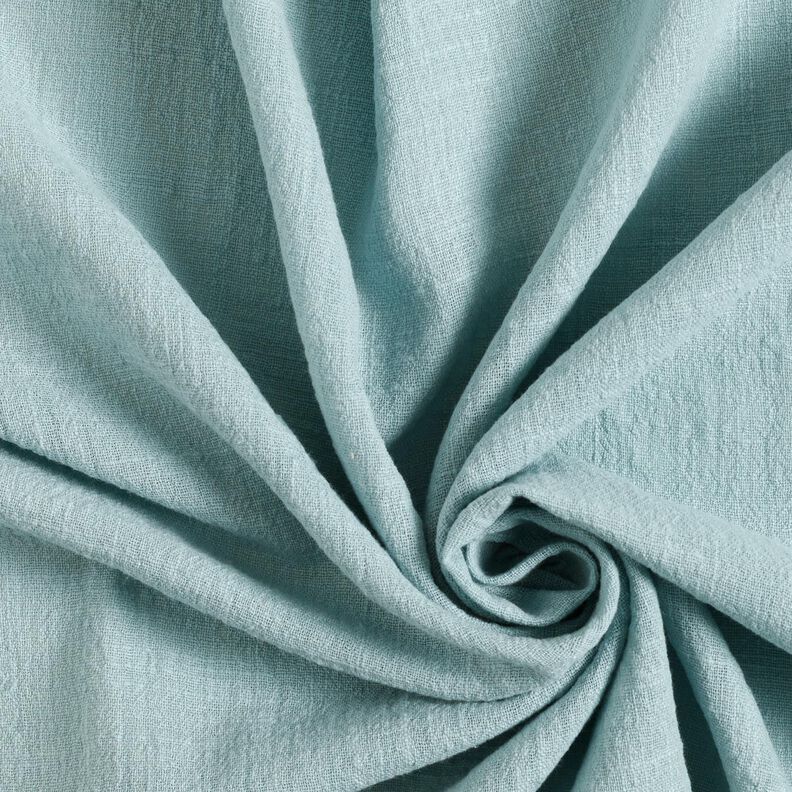 Bomuldsstof Hør-look – pebermynte,  image number 1