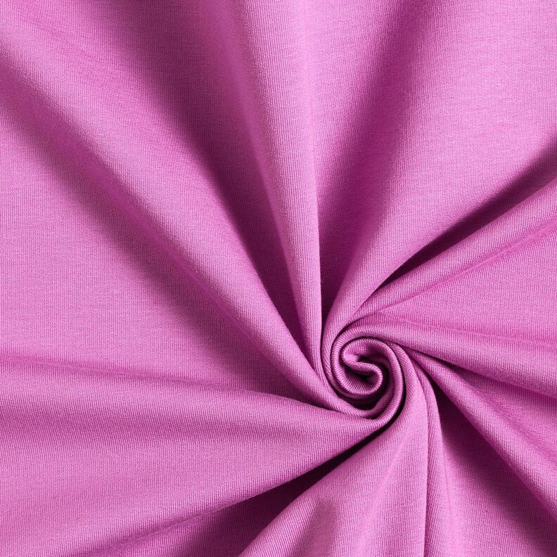 Let bomuldssweat ensfarvet – rødlilla,  image number 1