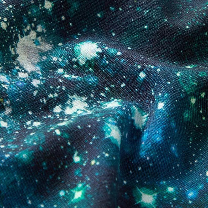 Bomuldsjersey universet Digitaltryk – marineblå,  image number 2