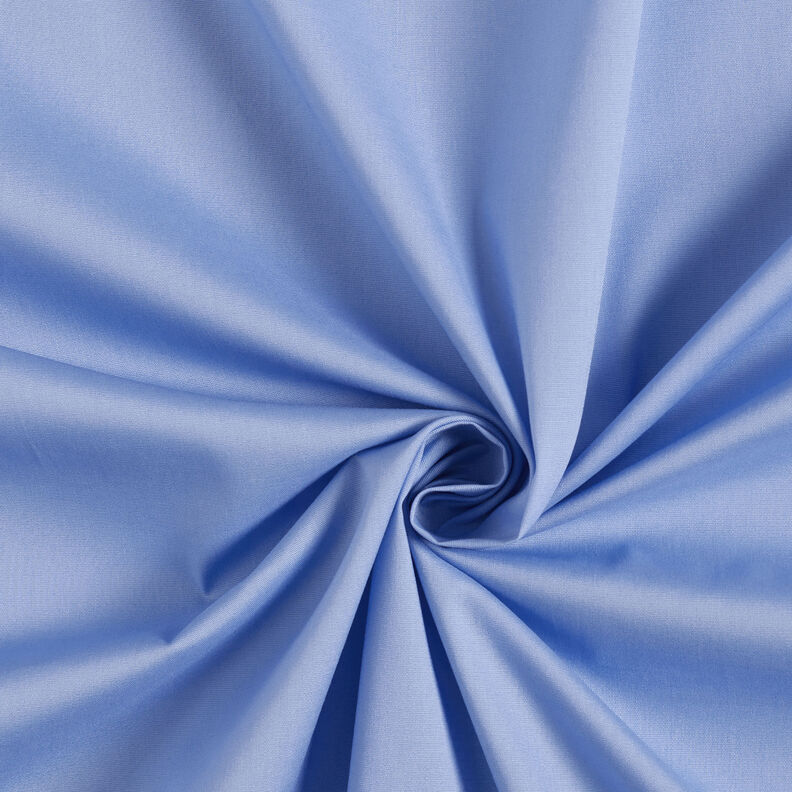 Poplin Stretch Ensfarvet – lyseblå,  image number 1