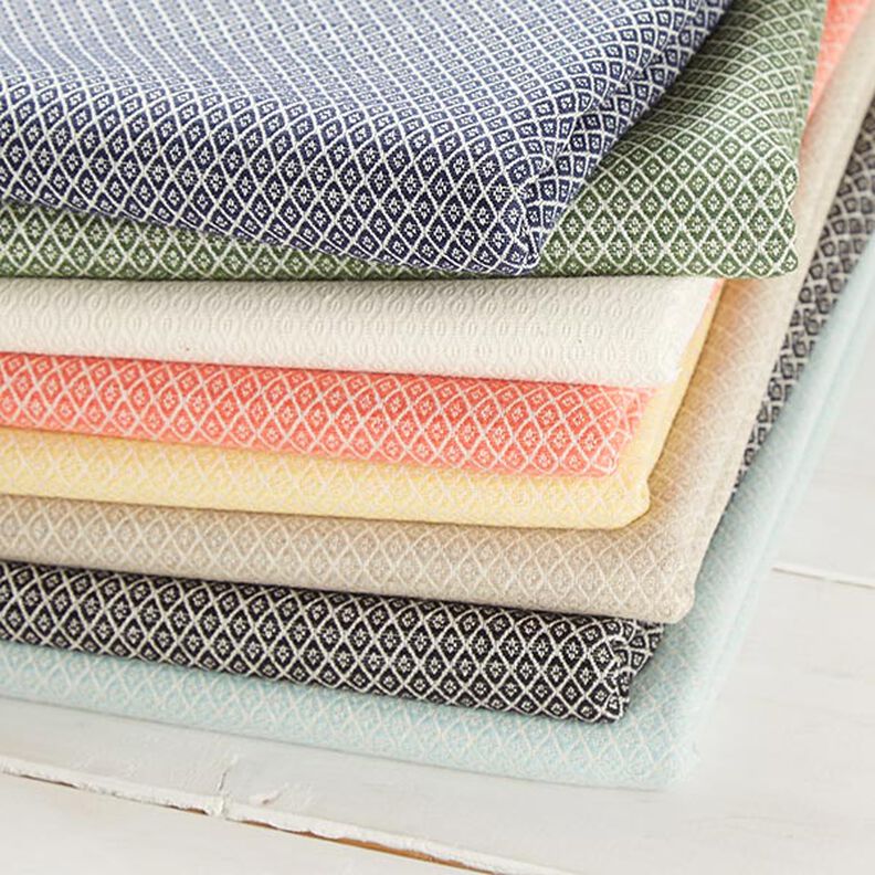 Møbelstof Jacquard Minirute – grøn,  image number 4