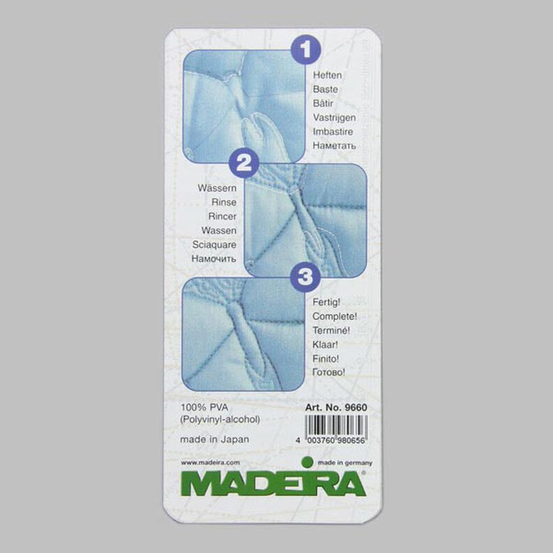 Madeira Wash Away – vandopløselig hæftetråd,  image number 3
