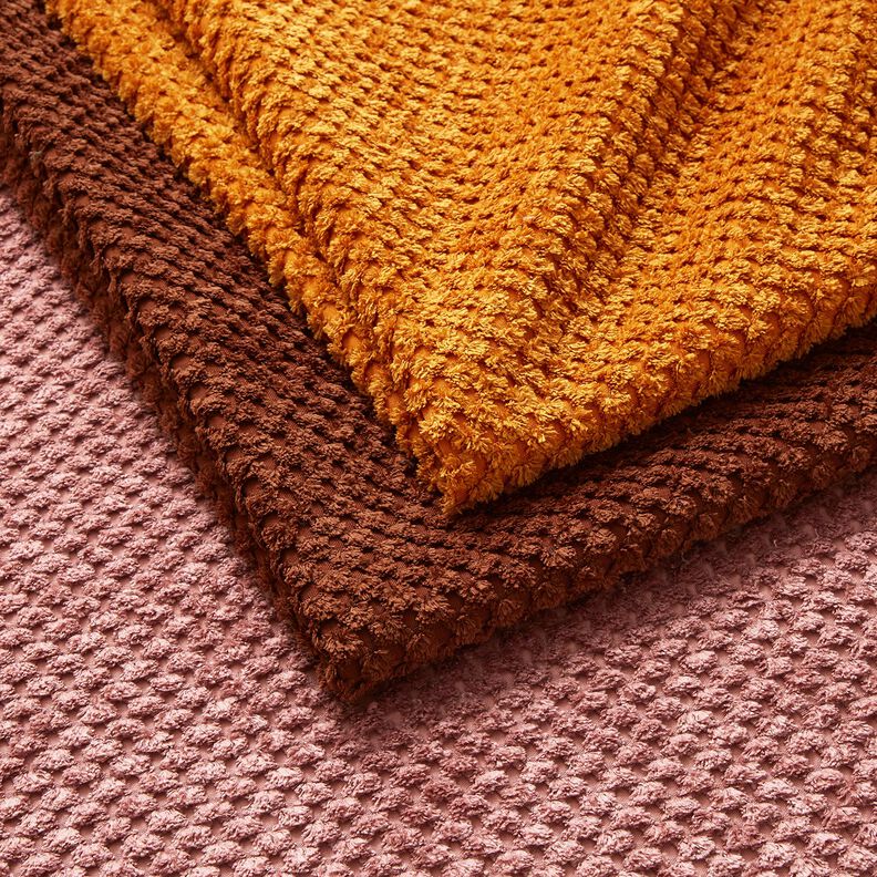 Polsterstof blødt tekstureret mønster – karrygul,  image number 4