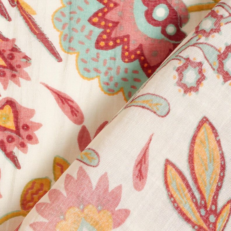 Viskose-mix retroblomster – elfenben/lyse bær,  image number 4