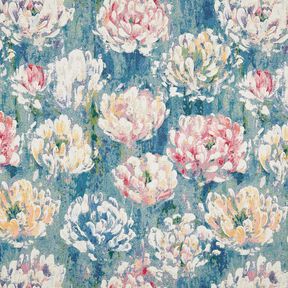 Dekorationsstof Gobelin åkander – lysebeige/grøn, 