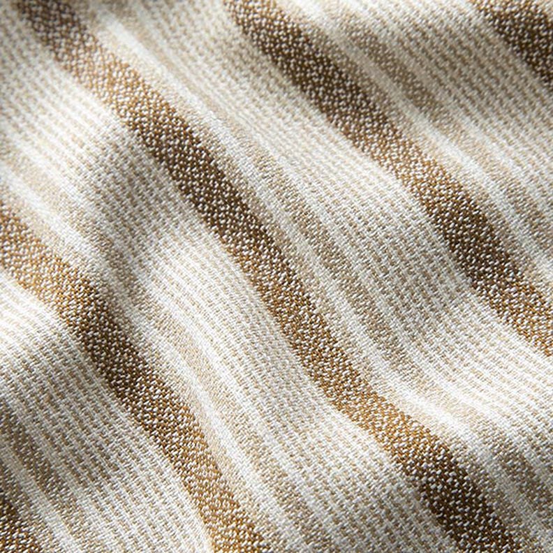 Hør-Viskose-Miks pixel-striber – beige/brun,  image number 2