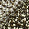Blondestof blomsterranker og pailletter – sort/olivengrøn,  thumbnail number 4
