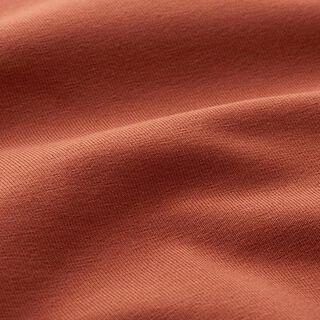 Bomuldsjersey Medium ensfarvet – råbrun | Reststykke 80cm, 