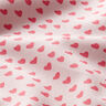 Dekorationsstof bomuldskiper minihjerter – lys rosa,  thumbnail number 2