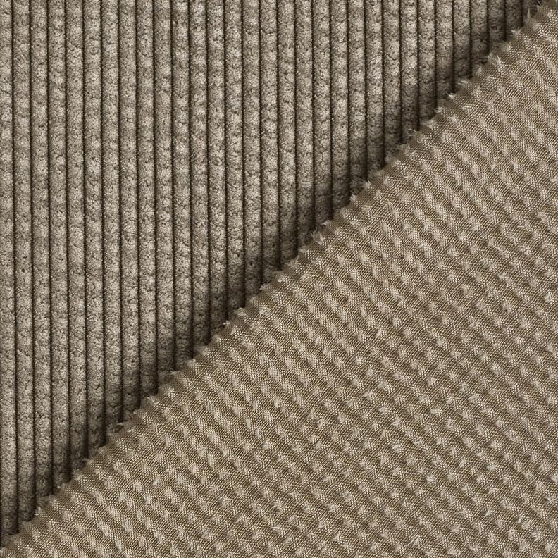 Bred cord Bubble Ensfarvet – mørk taupe,  image number 3