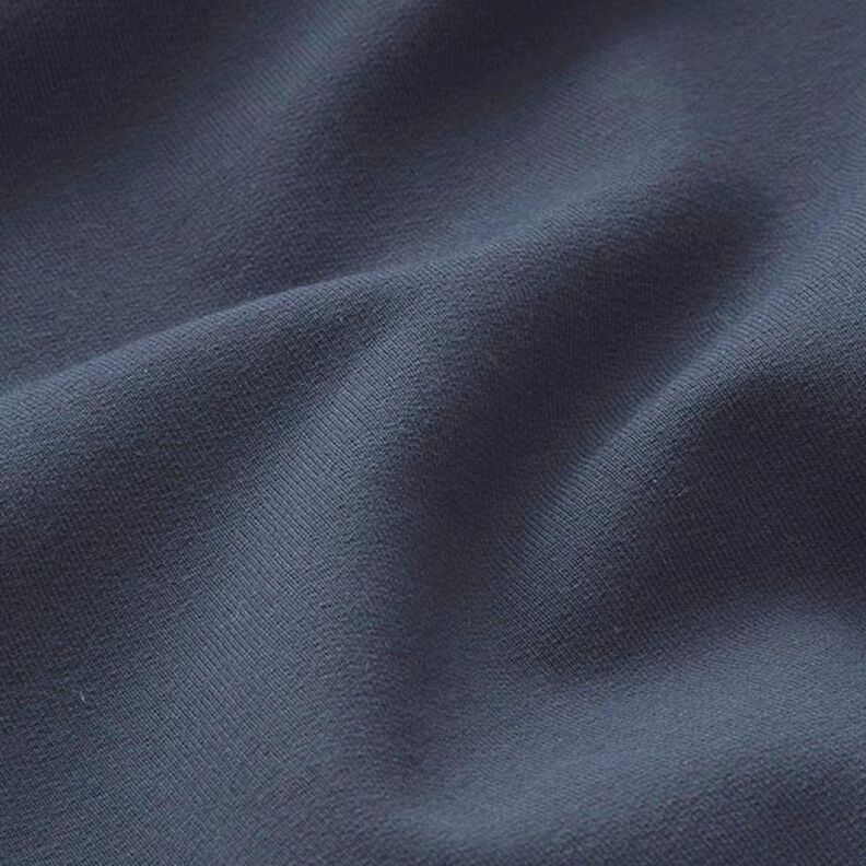 Let bomuldssweat ensfarvet – natblå,  image number 4