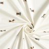 Bomuldsjersey glade gravhunde – elfenben,  thumbnail number 3