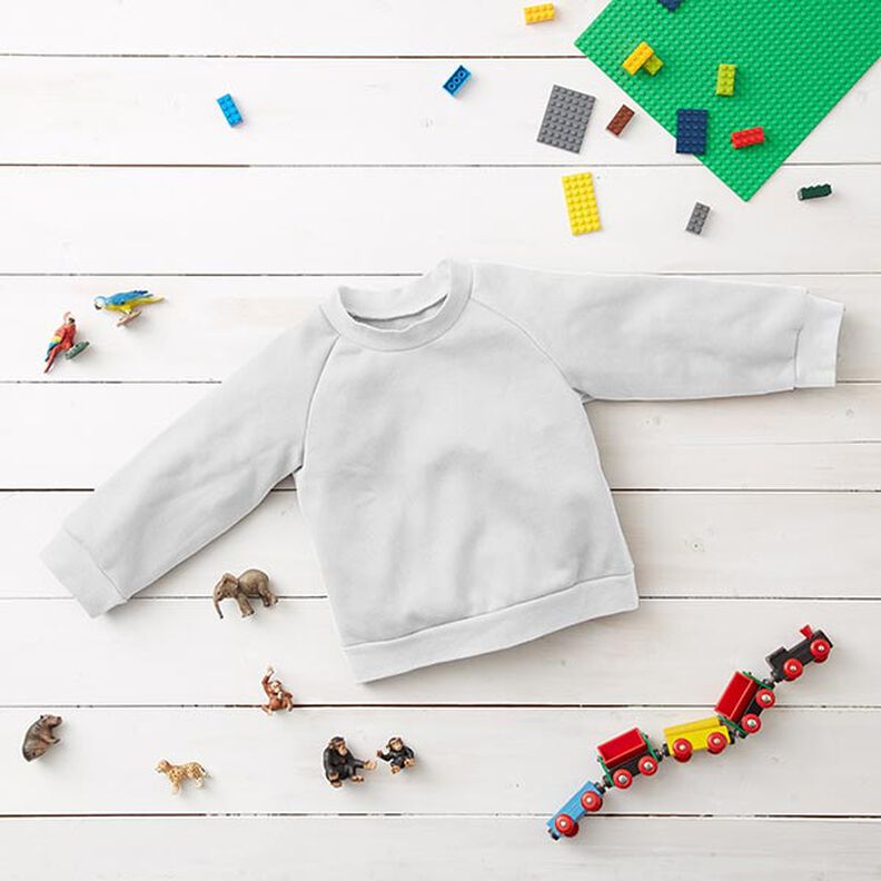 GOTS French Terry Sommersweat | Tula &ndash; hvid,  image number 6