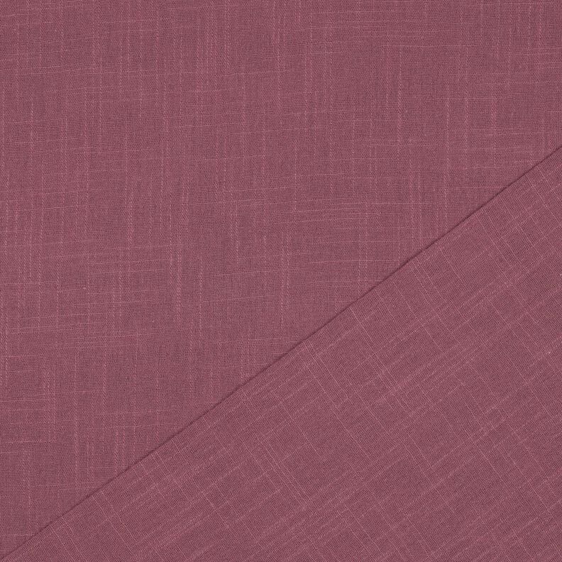 Bomuldsstof lærred-look ensfarvet – malve,  image number 3