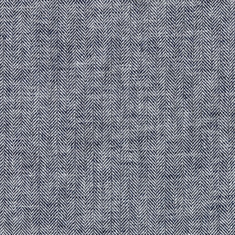 Hør-bomulds-miks sildeben – natblå,  image number 1