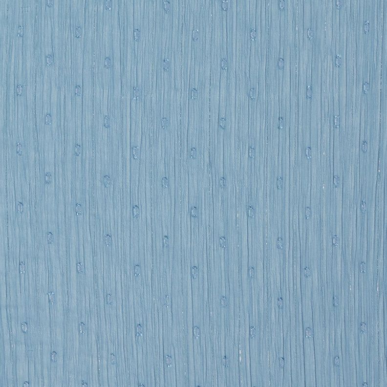 Chiffon Dobby Metallic nålestriber – strålende blå/sølv metallic,  image number 1