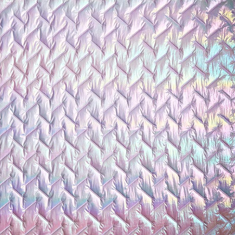 Quiltstof diagonalt mønster, iriserende – pastelhyld,  image number 8