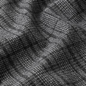 Frakkestrik skotskternet – lysegrå/antracit, 