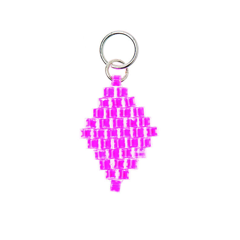 Vedhæng Brick Stitch Rombe [10 mm  x 15 mm] | Rico Design – pink,  image number 1