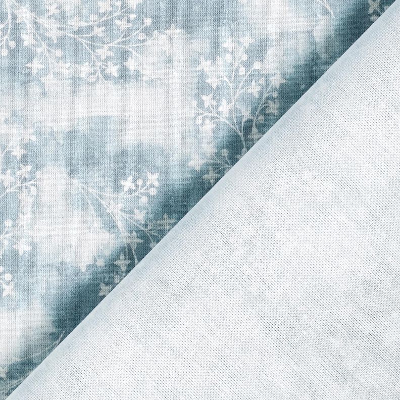 Bomuldsstof Poplin fine grene – blå,  image number 4