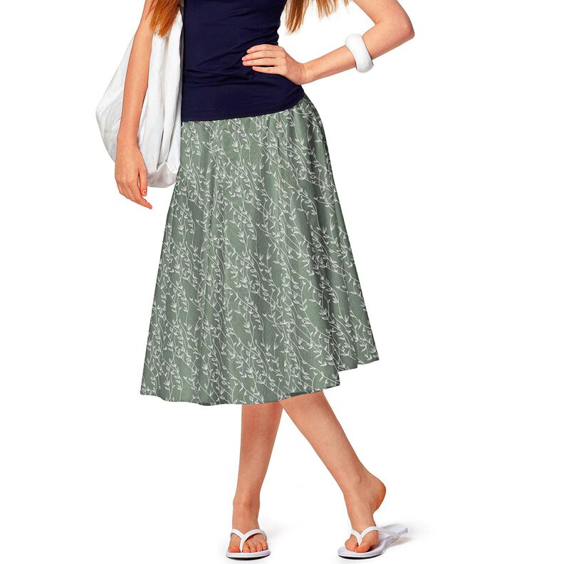 Bomuldspoplin bladranker – reed,  image number 6