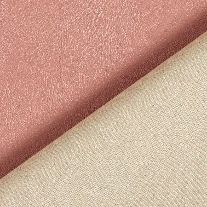 Imiteret skind stretch ensfarvet – hummerfarvet,  image number 3