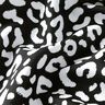 Badetøjsstof Abstrakte leopardpletter – sort-blå/hvid,  thumbnail number 2