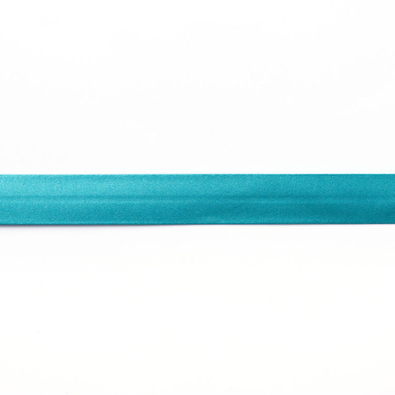 Skråbånd Satin [20 mm] – aquablå,  image number 1