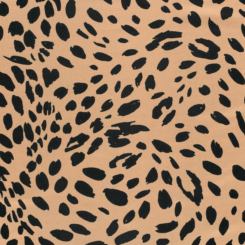 Romanit jersey leopardprint – mocca/sort,  image number 1