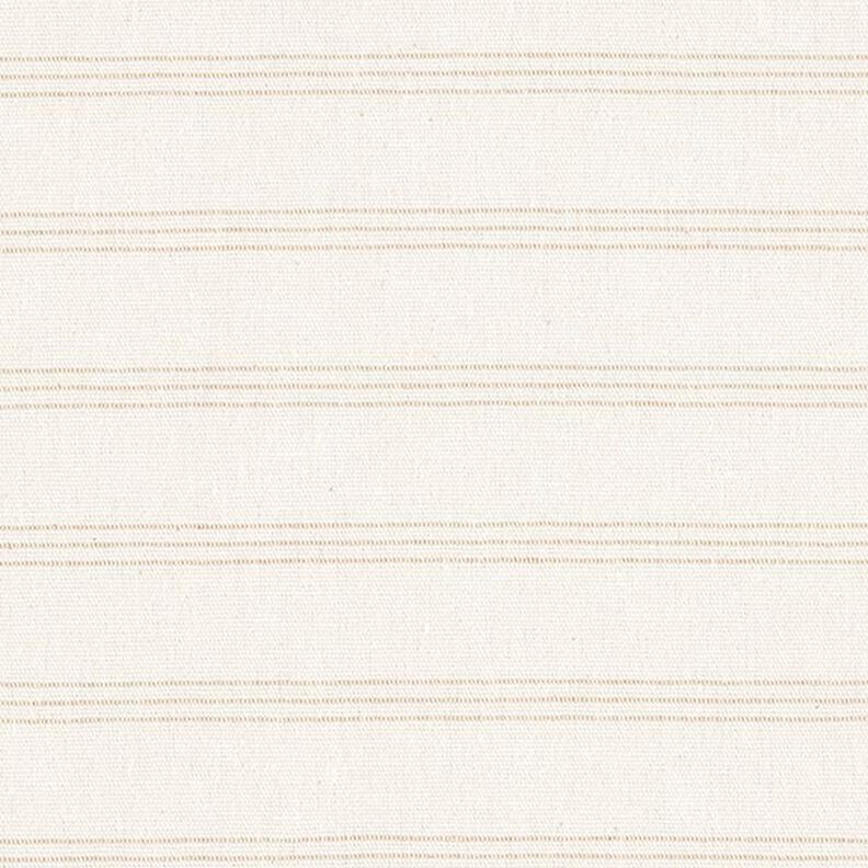 Dekorationsstof kanvas tre striber genanvendt – beige,  image number 1