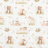 Poplin søde skovdyr Digitaltryk – uldhvid,  thumbnail number 1