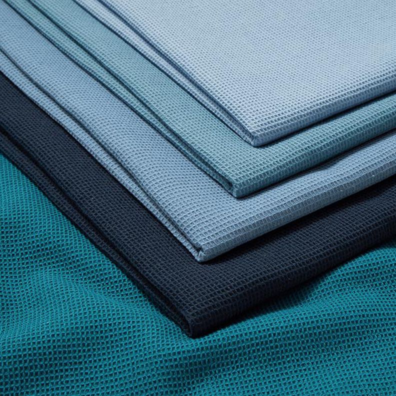 Vaffelpiqué Mini – petrol,  image number 4