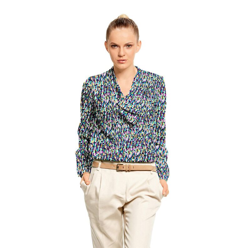 crepestof penselstrøg – lys mint/rødlilla,  image number 5