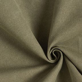 Dekorationsstof Canvas vokset – kaki, 