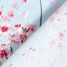 Dekorationsstof Halvpanama kirsebærblomstergrene – lyseblå/rosa,  thumbnail number 4