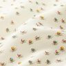 Skinnende bomuldsstof sm&aring; blomster &ndash; uldhvid,  thumbnail number 2