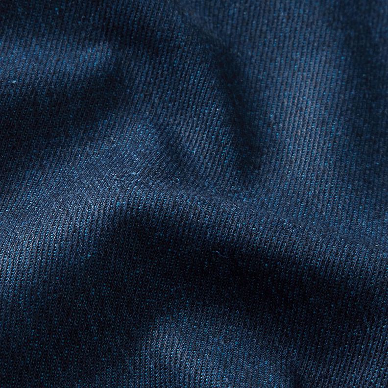 Denim-bomuldsblanding, melange – havblå,  image number 2