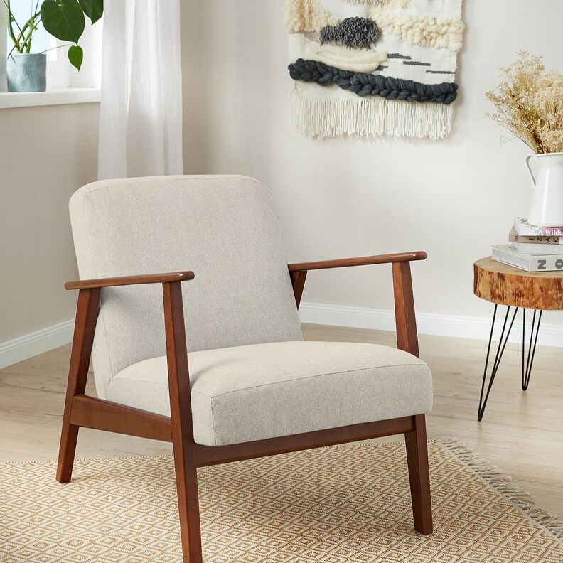 Polsterstof klassisk Ensfarvet &ndash; natur,  image number 7