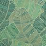 Outdoor stof Canvas bladlinjer – grøn,  thumbnail number 1